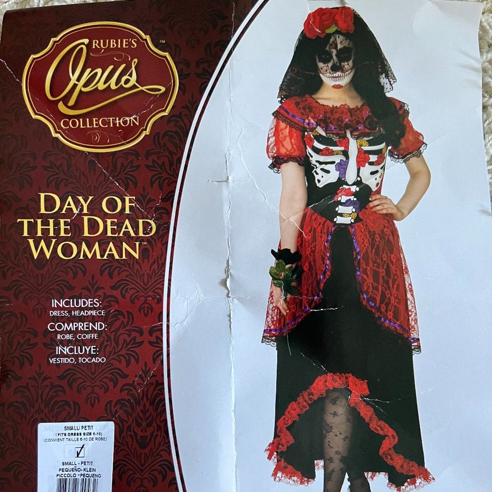 Day of the Dead Adult Woman Costume Size S